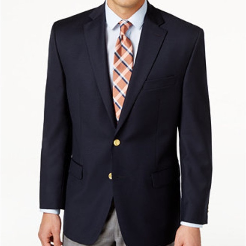 Ralph Lauren Blue Sport Coat Modern Classic